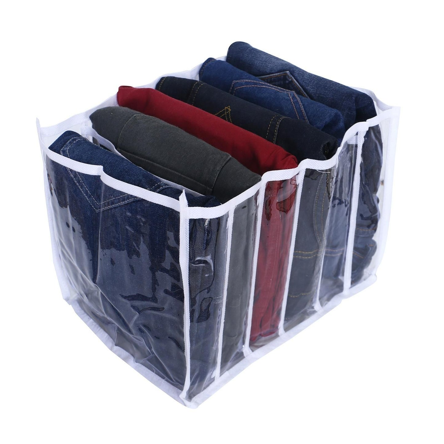 6 Grids Folding Clothes Organizer